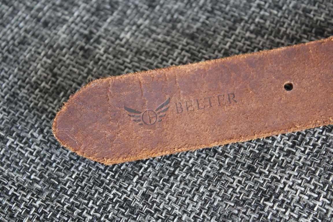 Ремінь шкіряний Belter Оригінал 100% Italy High Quality Leather W53-59