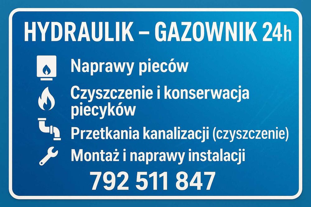 Gazownik Sosnowiec Naprawa Czyszczeszenie Piecyki Usługi Serwis Uprawn