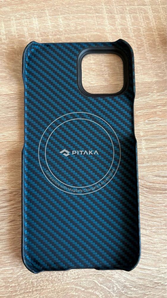 Чехол Pitaka MagEZ 3 Case для iPhone 15 (Black/Blue Twill)