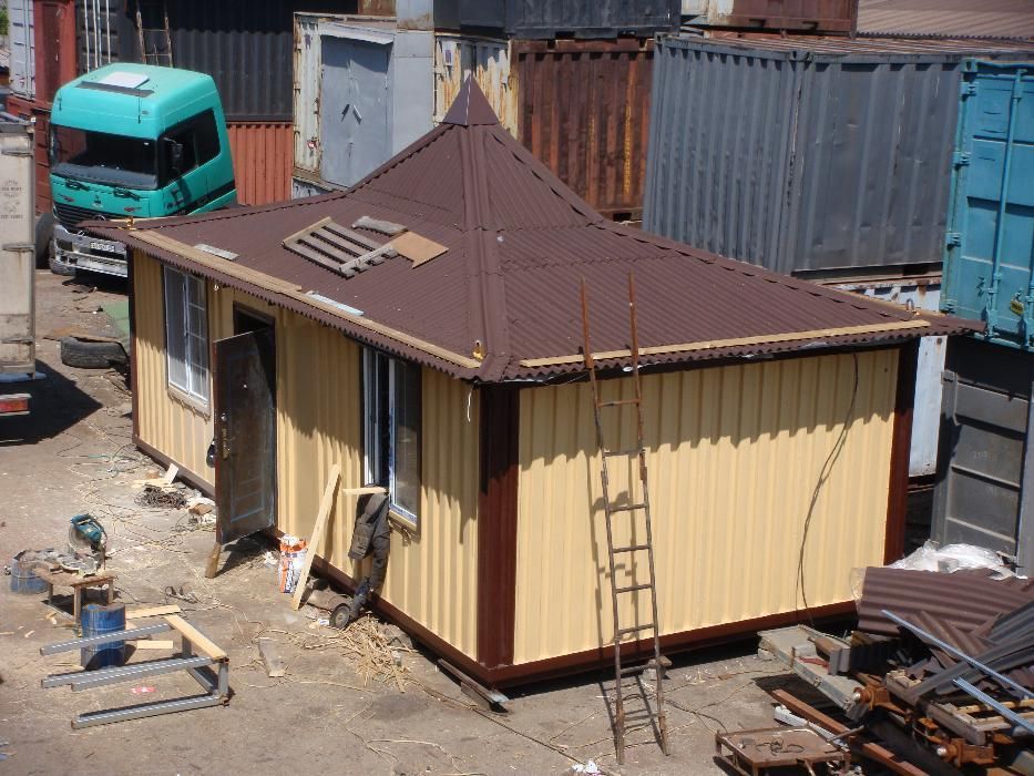 Контейнер морской- СТРОИМ: дом, дача, кафе, шоу-рум, магазин, офис.