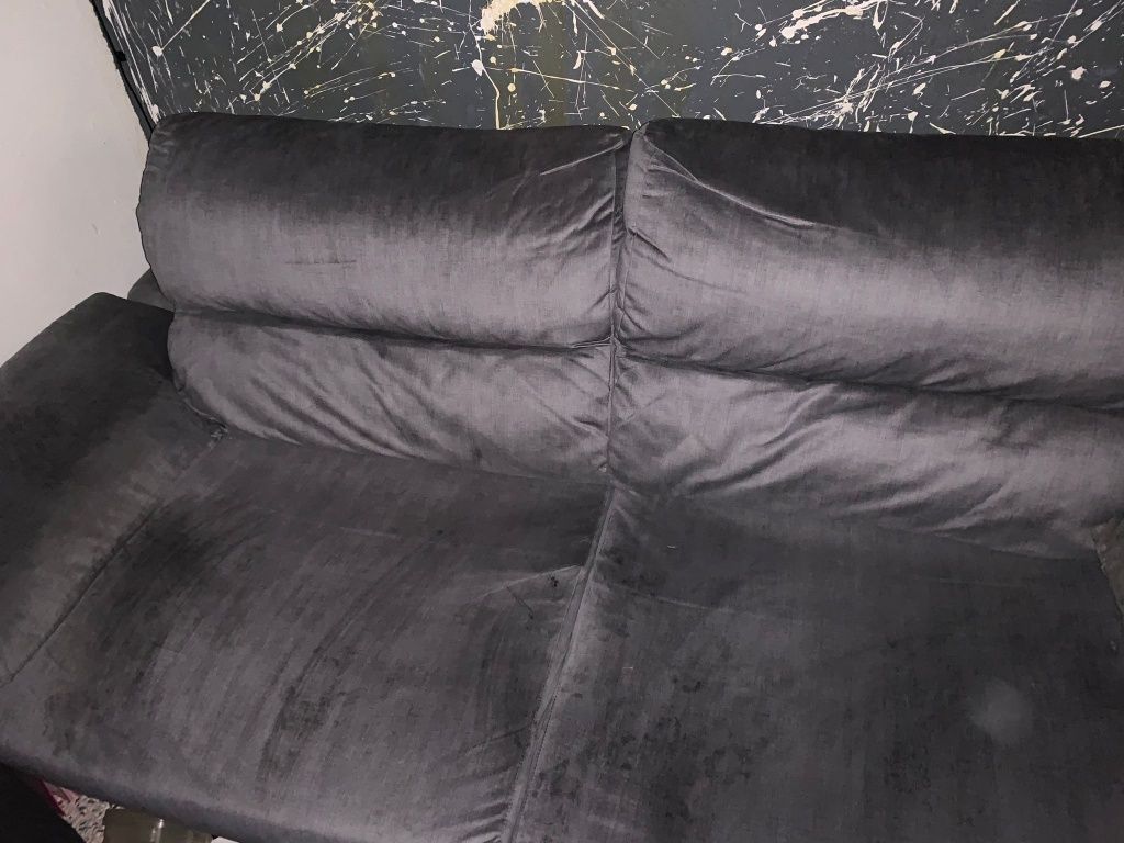 Sofa cama 2 lugares em pele pêssego