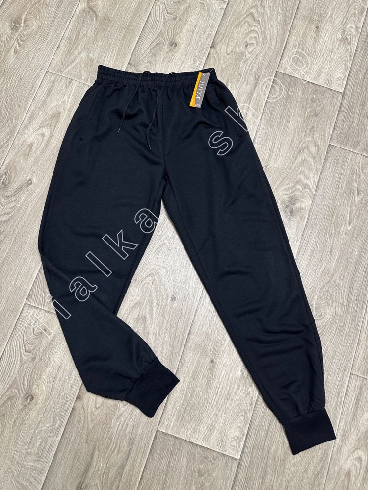 Чоловічі спортивні трикотажні штани на резинці манжеті M L XXL 3XL 4XL