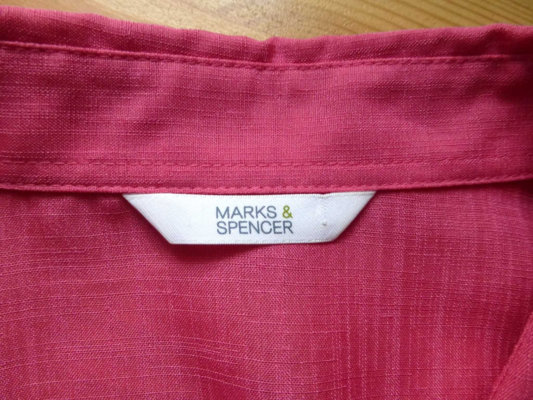 Marks & Spencer koszulowa bluzka z rękawem 3/4 pasuje na 46 48