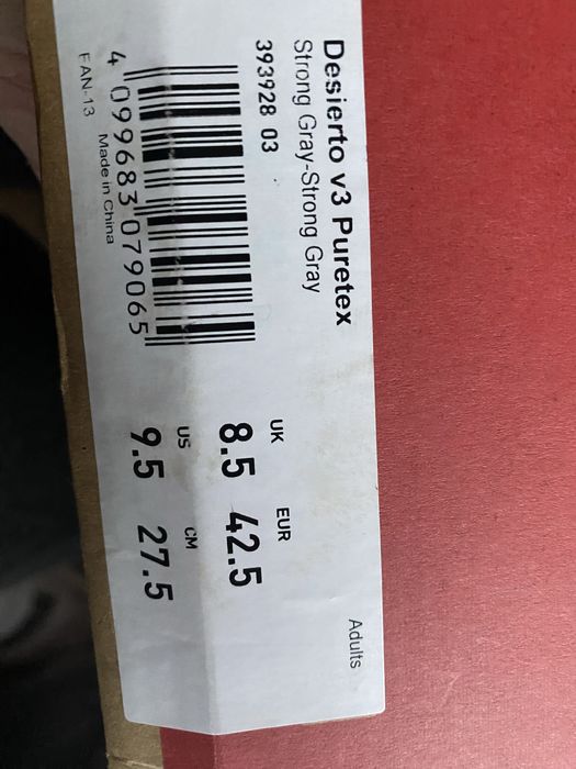 Ботинки чоловічі Puma Desierto v3 Puretex 42,5