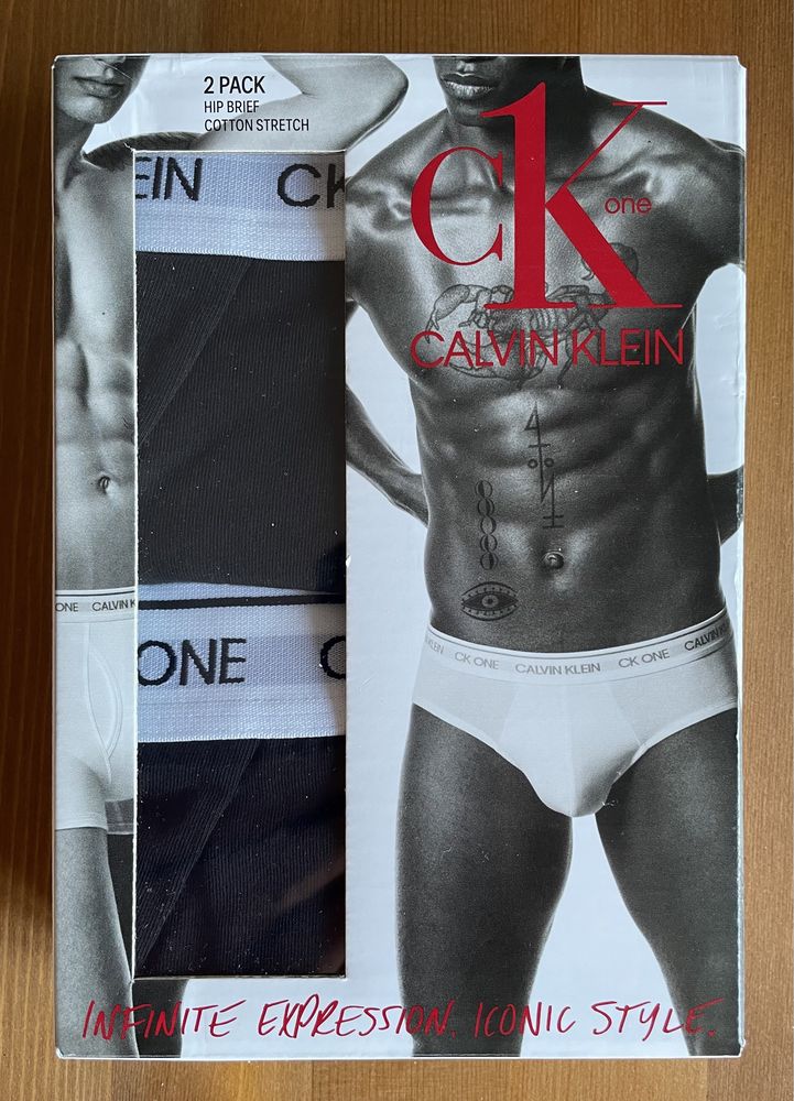 Calvin Klein Underwear HIP BRIEF 2 PACK, черные, 100% оригинал, р. S