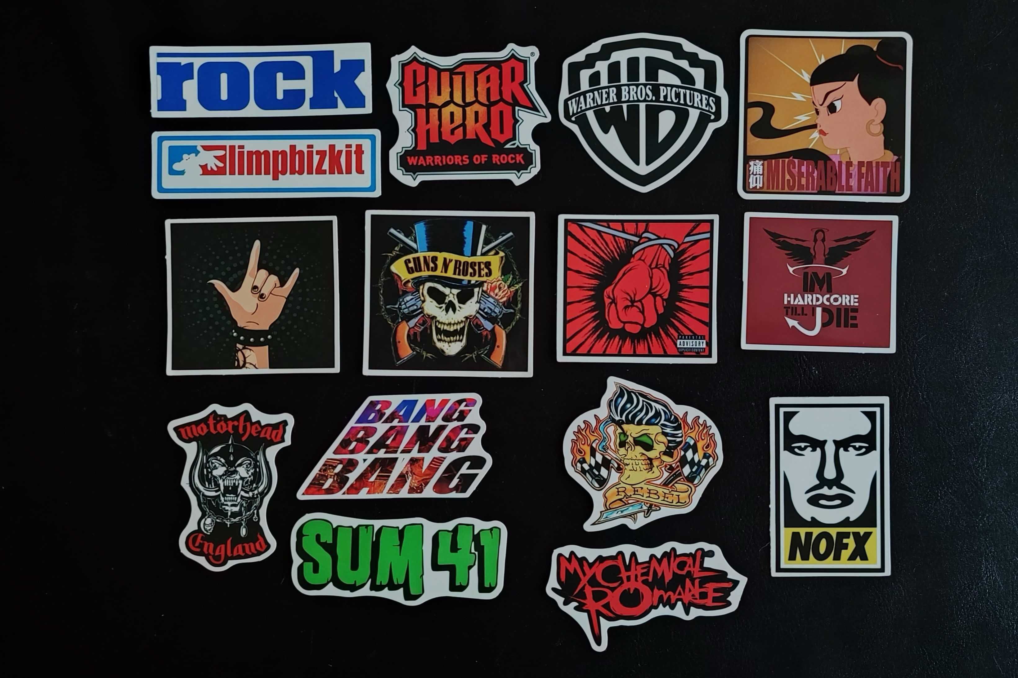 Rock 'n' Roll: autocolantes, stickers, adesivos