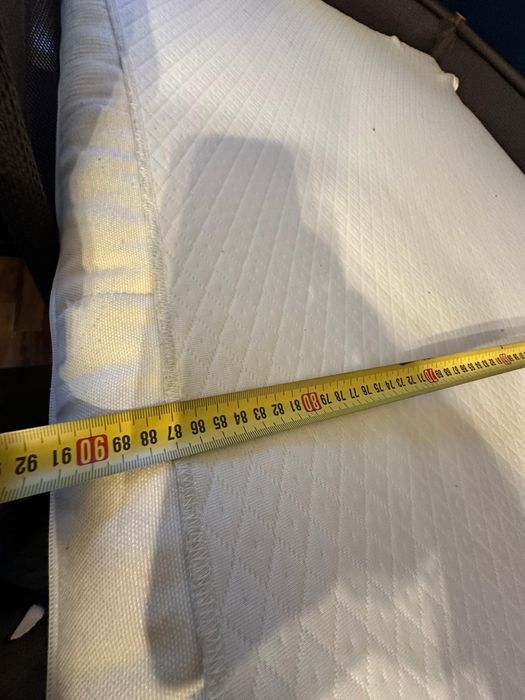 IKEA TUFFING Rama łóżka piętrowego, ciemnoszary, 2 x materac 90x200 cm