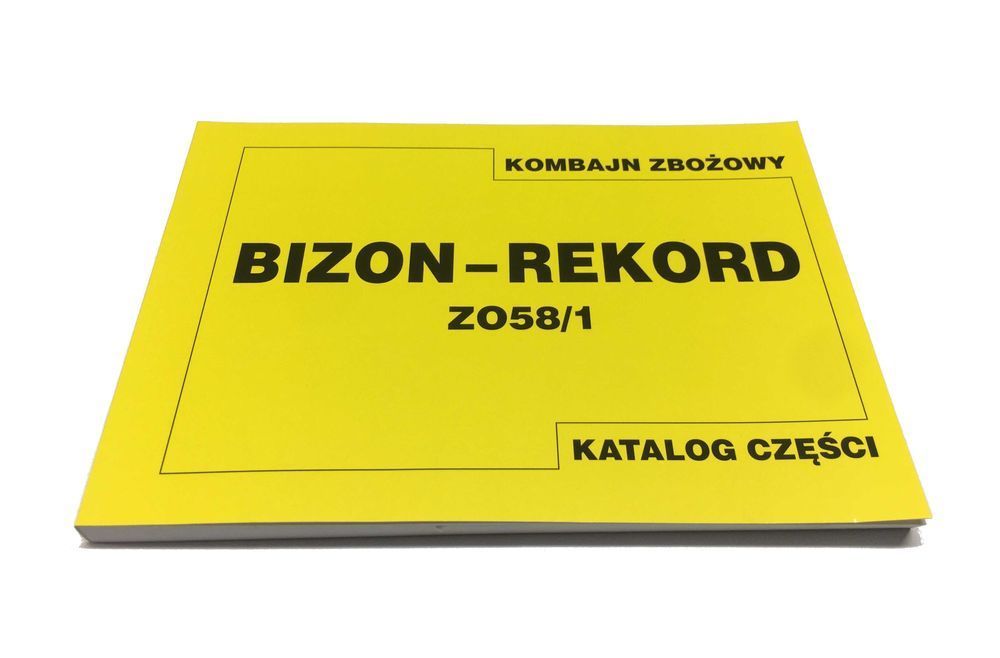 Katalog części Kombajn zbożowy, pasuje do Bizon-Rekord, Z-058