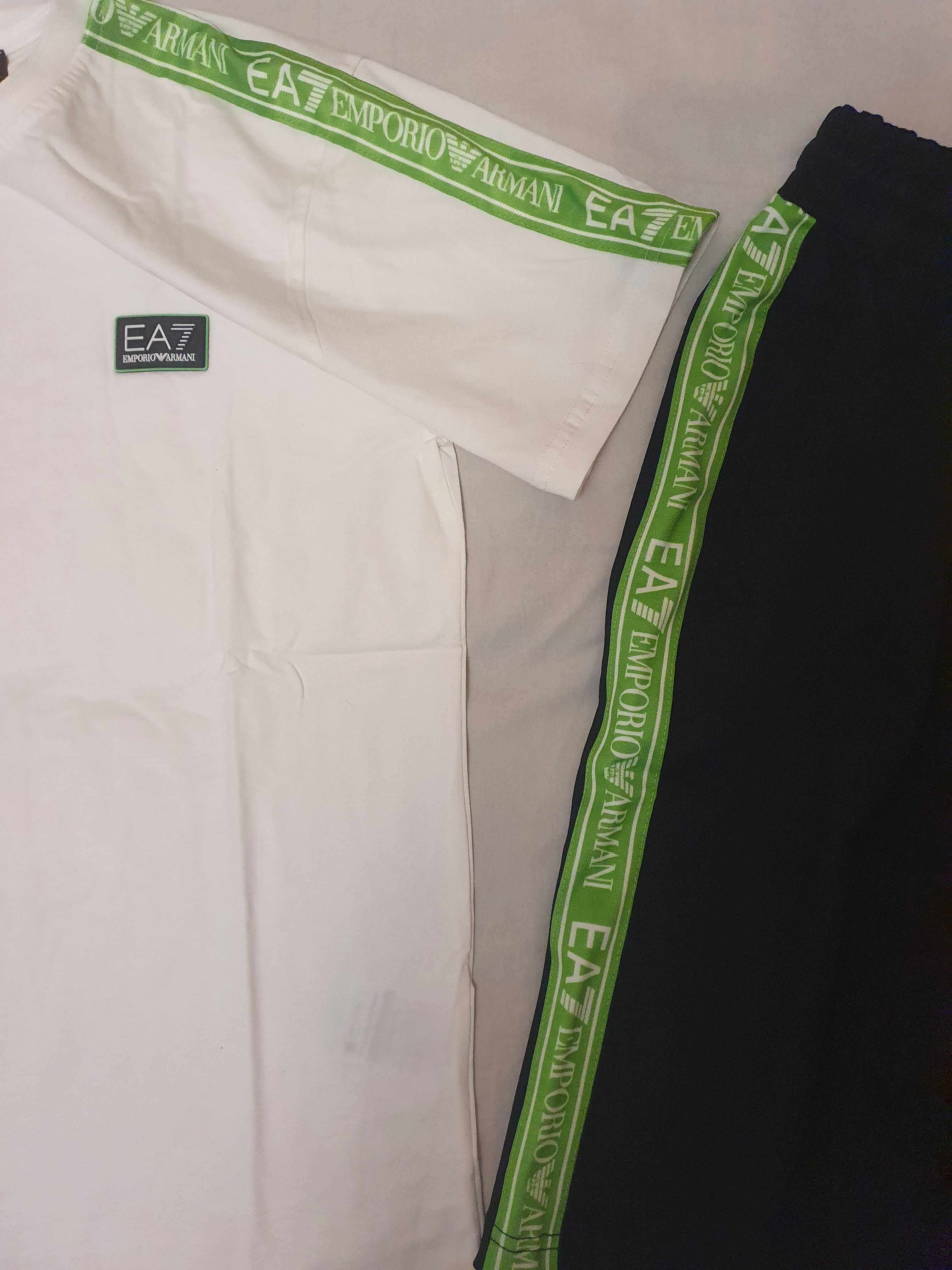 Nowy Męski komplet dresowy Emporio Armani dresy EA spodenki krótkie t-