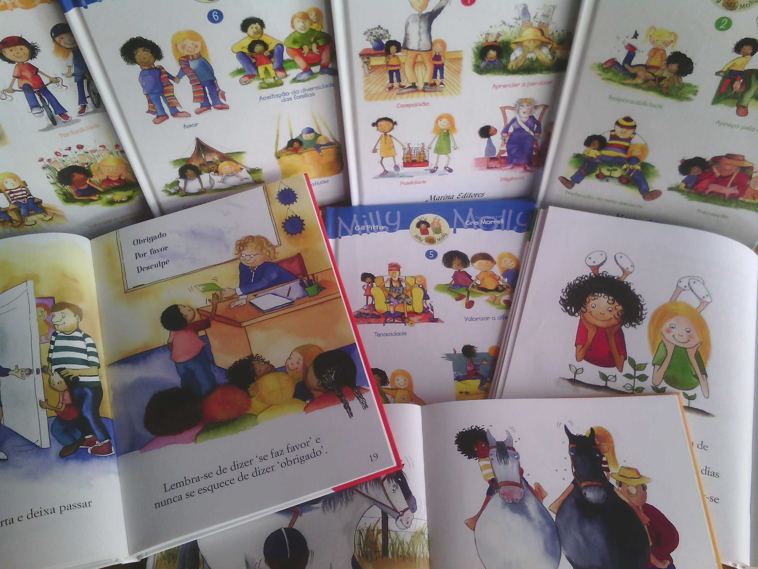 Milly e Molly - livros ditáctico infantil - NOVA