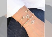 Pulseiras de mulher esbeltas