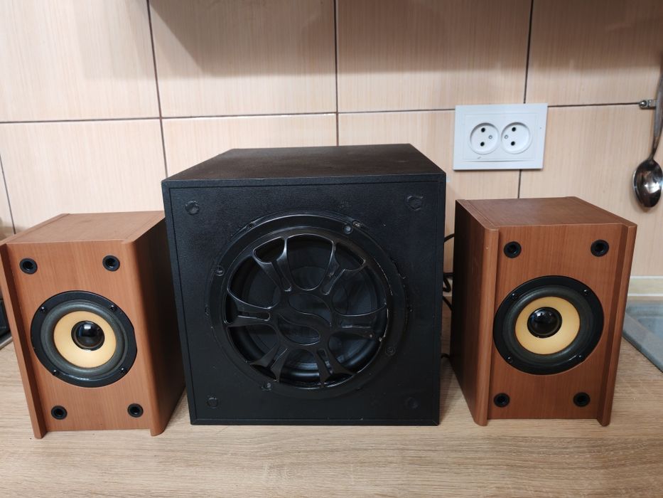 Музичний центр колонки сабвуфер магнітола радіо блютуз колонка