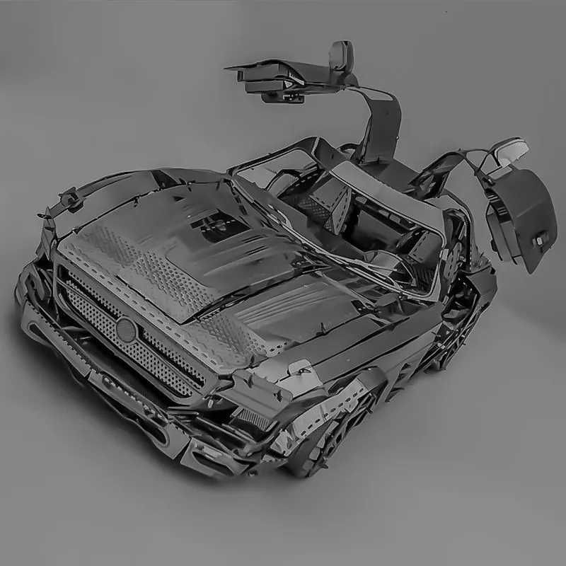 3D Puzzle metalowe samochód sportowy
