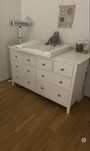 Komoda Hemnes + przewijak z bocznymi szafkami