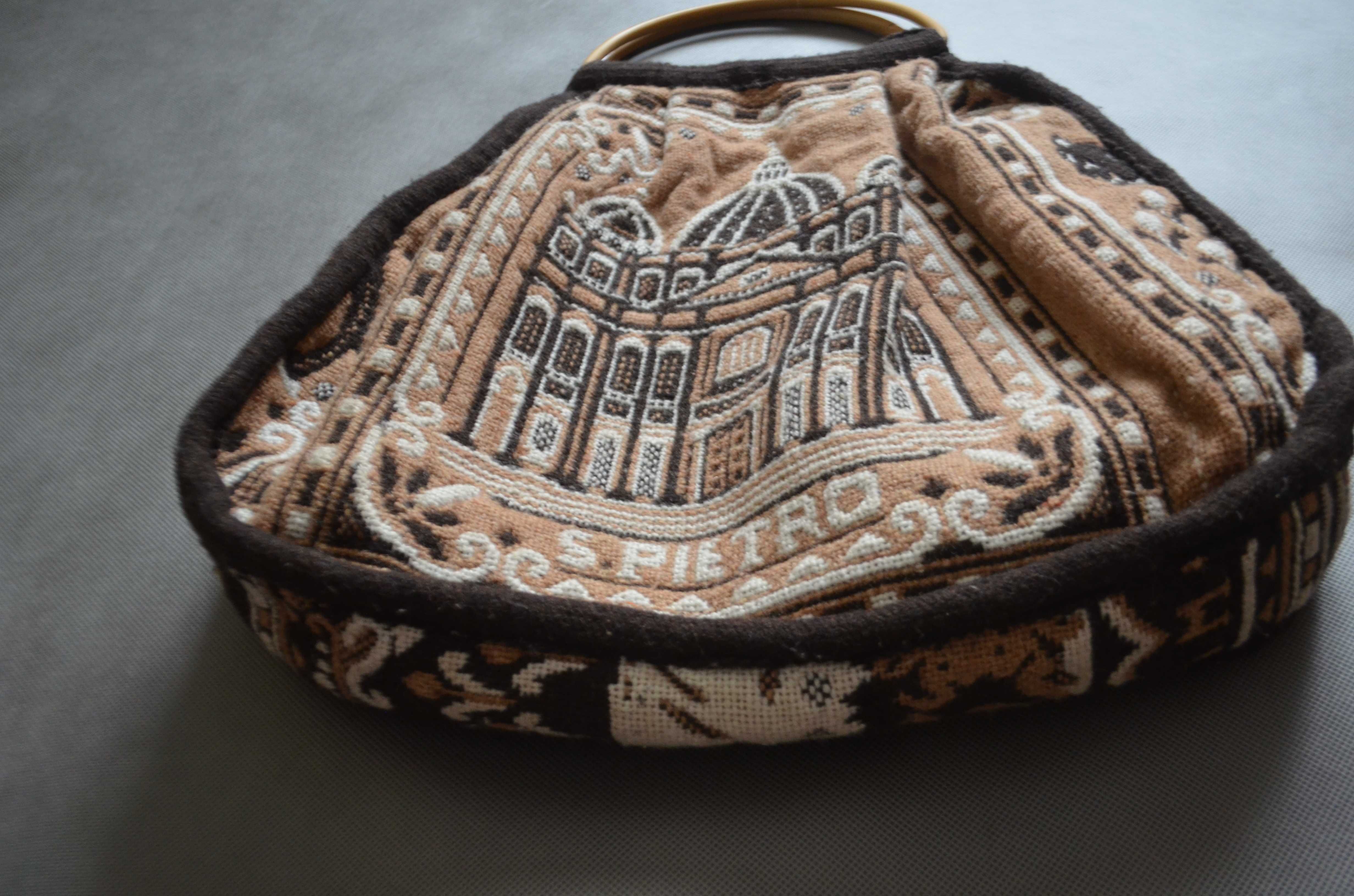 torba boho vintge gobelinowa z Watykanu