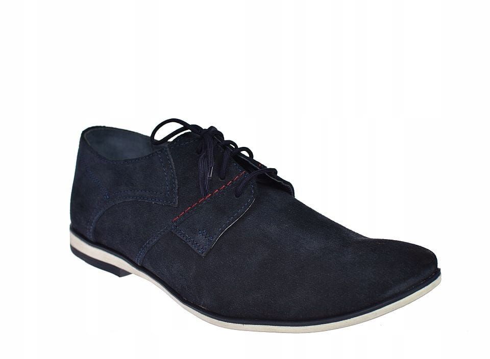 Półbuty męskie casual skórzane eleganckie Polskie M96 rozm. 41