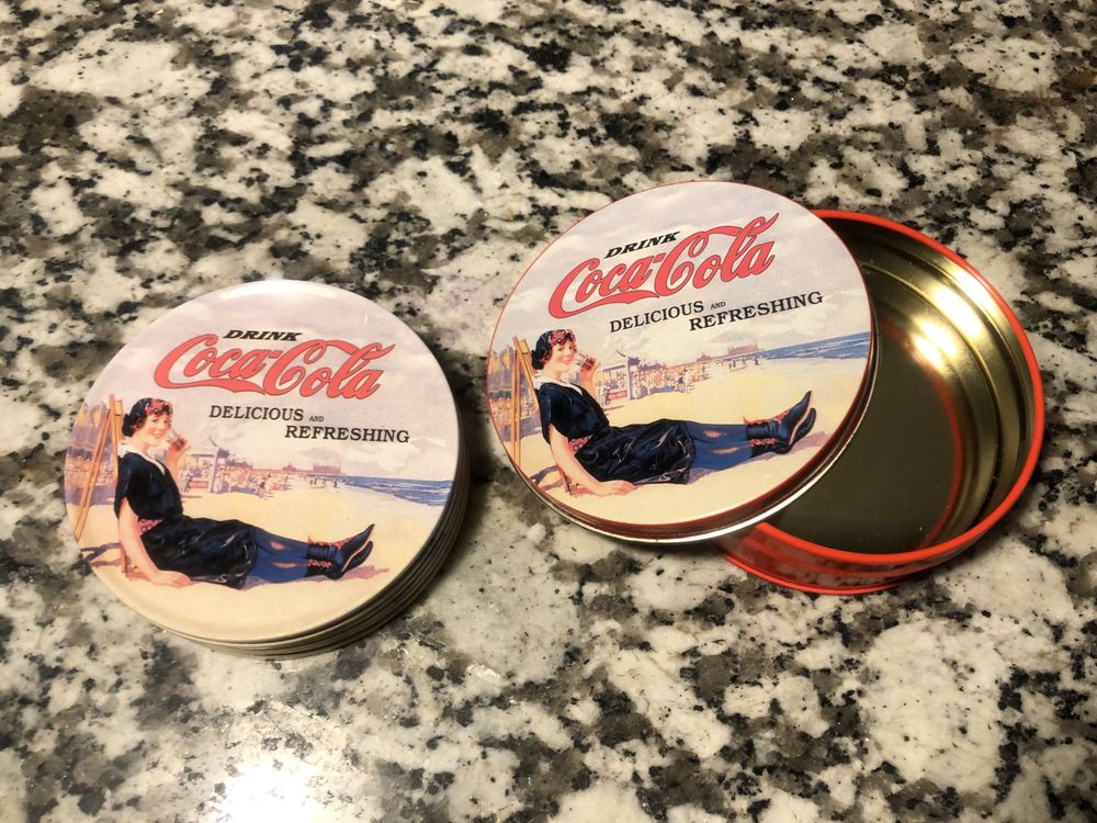 Base para copos em metal  Coca - Cola