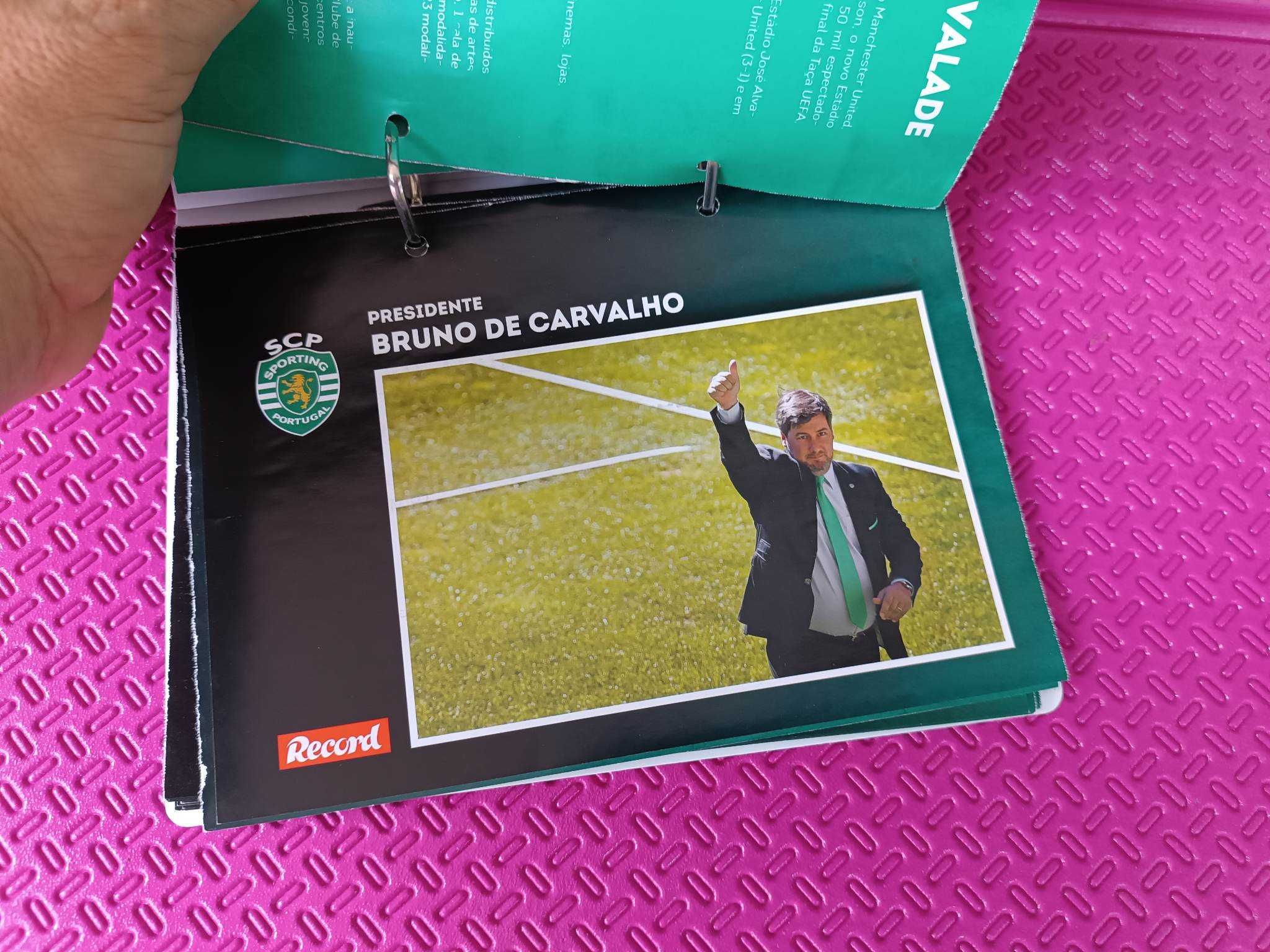 Colecção em fascículos plantel Sporting 2014/2015