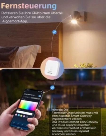 Zestaw żarówek 6 szt bluetooth 6,5W color