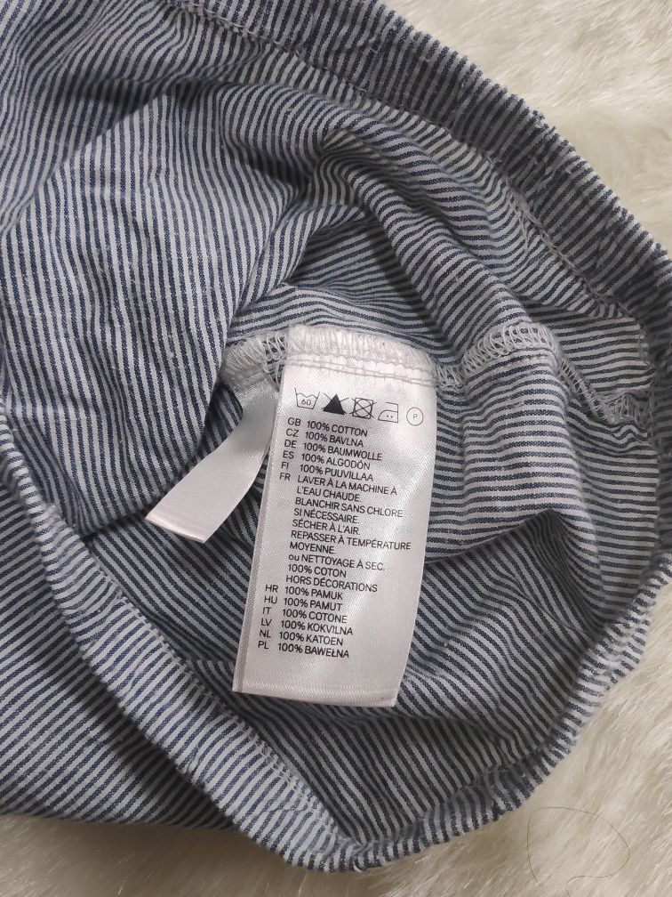Hit! Bluzeczka długi rękaw z koronką H&M 104