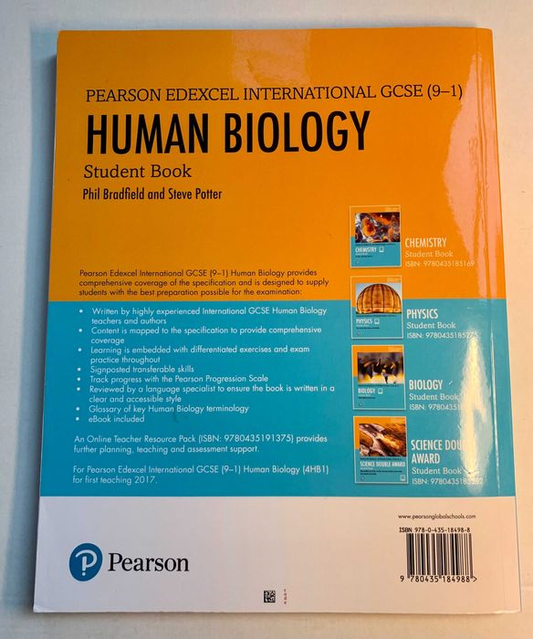 Pearson Edexcel International GCSE (9-1) Human Biology Student Book