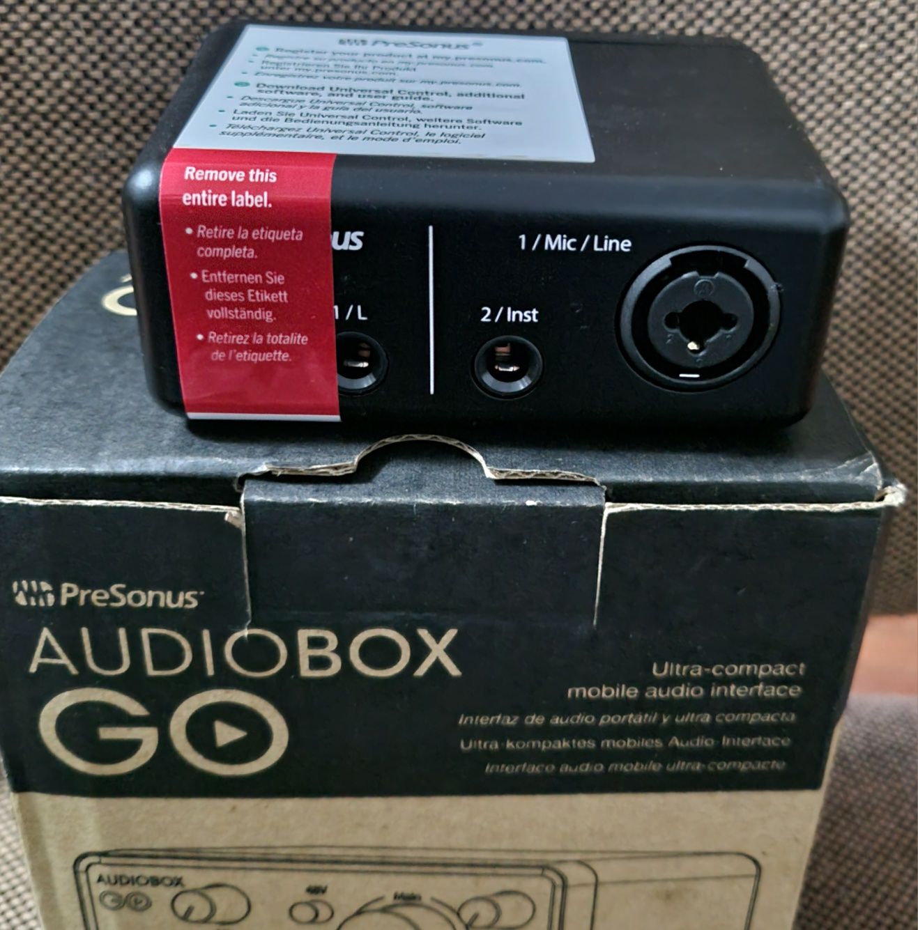 Interfejs audio PreSonus AudioBox GO USB nowy!