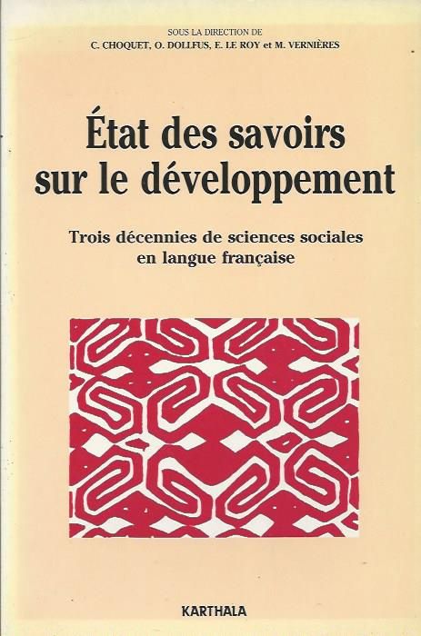 État des savoirs sur le développement_AA.VV._Karthala