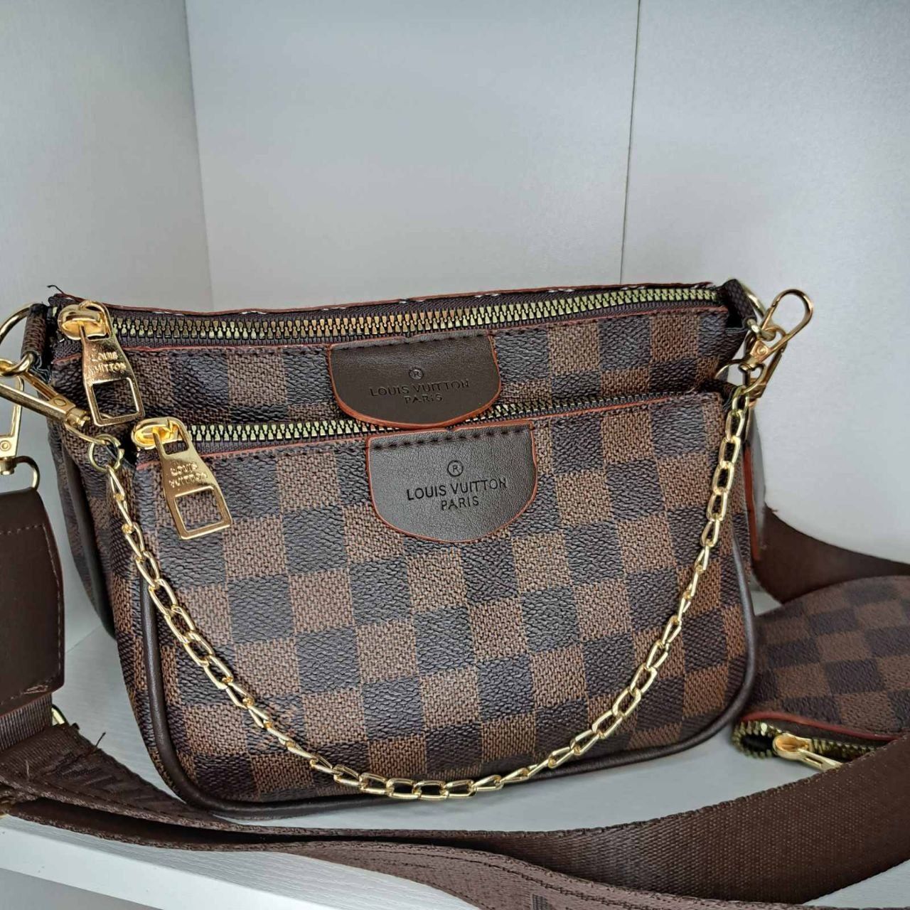 Сумка жіноча louis vuitton 3в1 (РОЗПРОДАЖ)