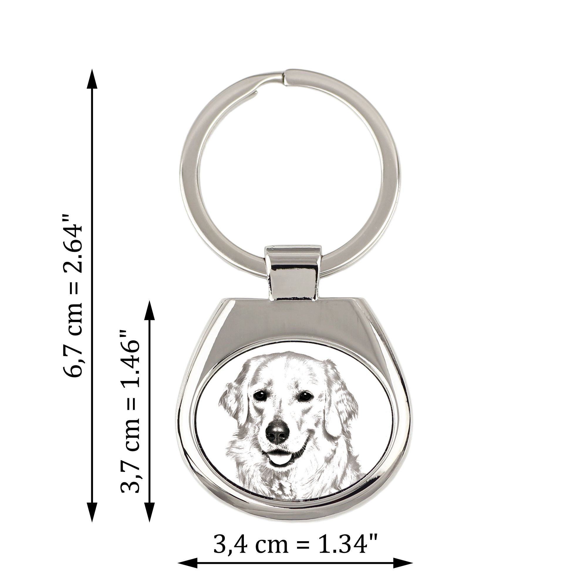 Kuvasz brelok ze zdjęciem psa Art-Dog