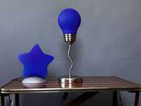 Pop Art lampka Vintage Zig Zak lamp lata 90-te