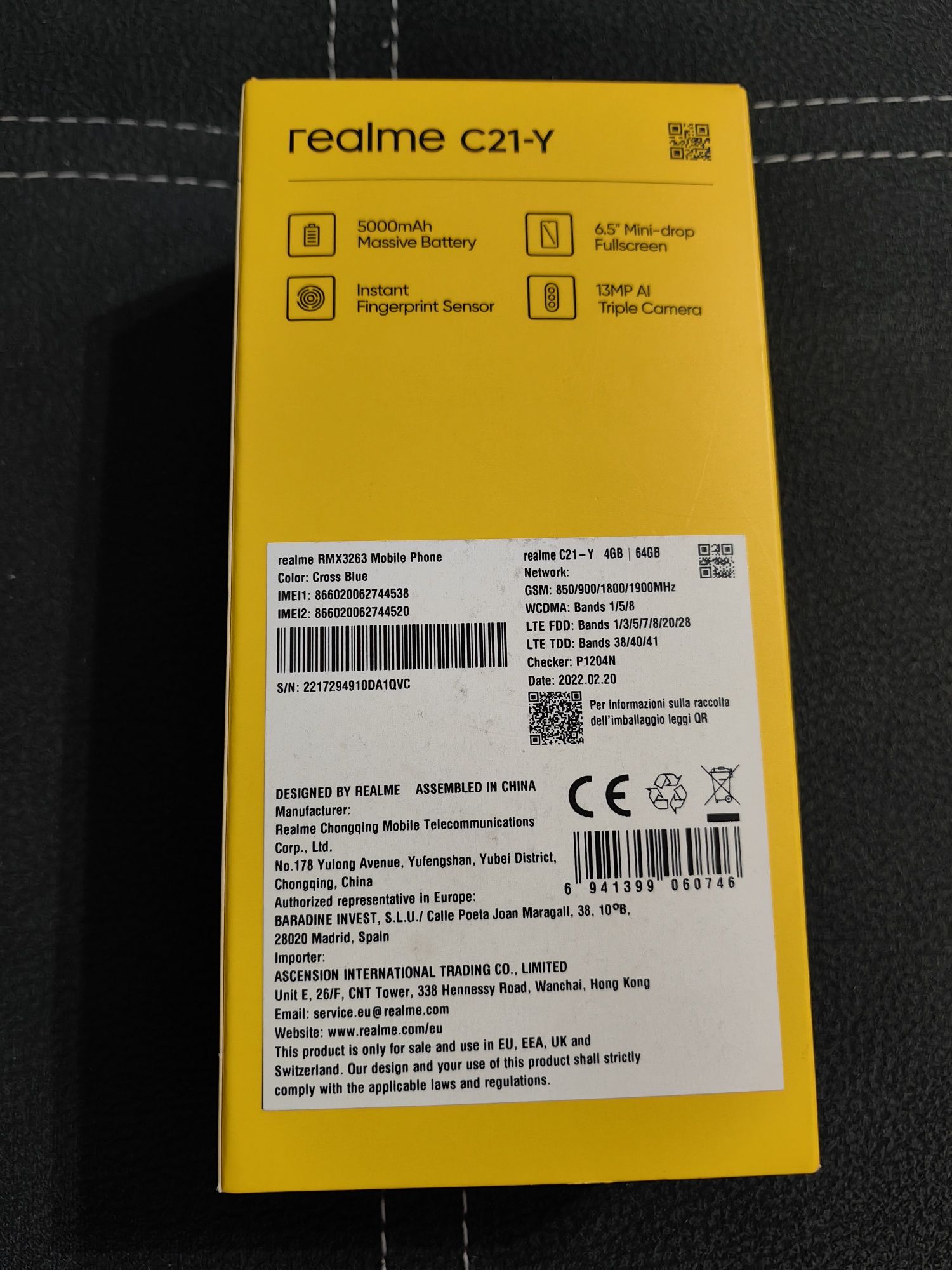 Smartfon realme C21Y 4/64 GB