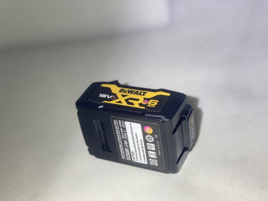 Акумулятор / Батерея Dewalt 6ah-USB TYPE-C-PowerDelivery