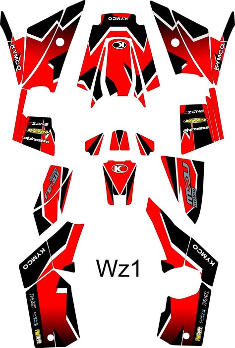 Naklejki Kymco mxu 550 - 700 Okleina