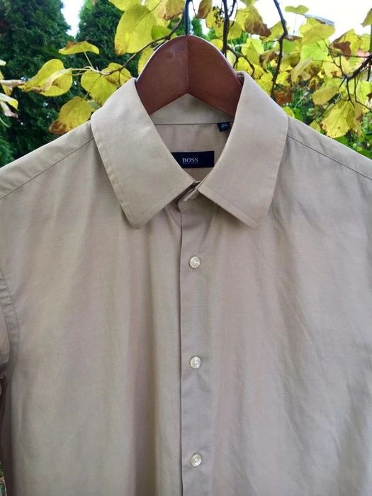 Nowa/new beżowa/beige koszula/shirt Hugo Boss M/L premium quality