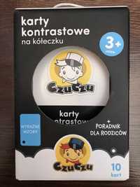 NOWE Karty kontrastowe na kółeczku CzuCzu 3 mies.+