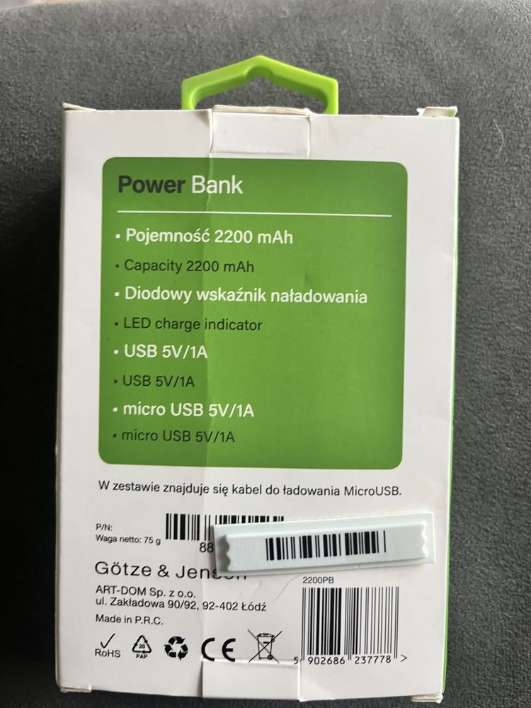 Power bank Gotze and jensen