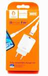 Зарядний пристрій Iphone Ipad Lightning  Denmen DC07L QC18W+кабель 1m