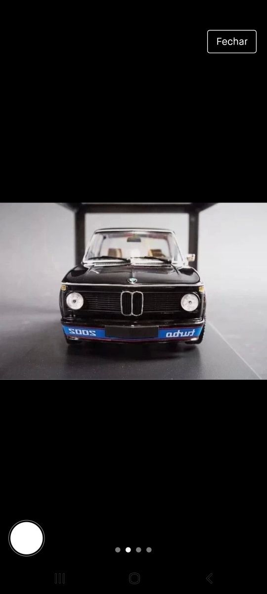 Carro 1/18  Minichamps Bmw 2002 Turbo Edição limitada