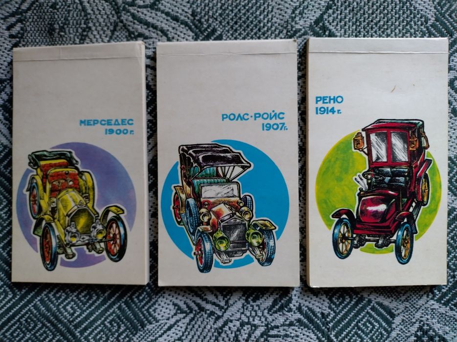 Вінтажні блокноти міні з ретро-автомобілями