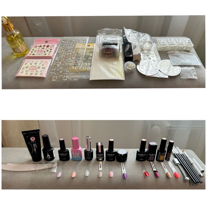 Матеріали для манікюру (бази, гель-лаки, декор)