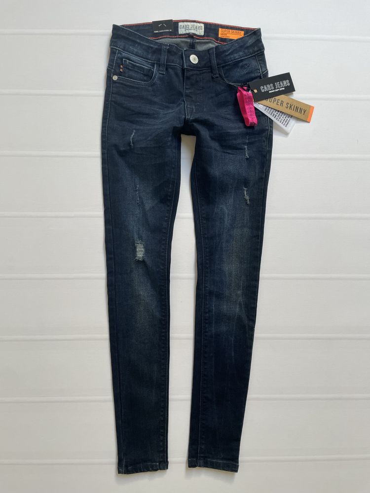 140 Cars Jeans Super Skinny High Rise miękkie jeansy rurki stretch