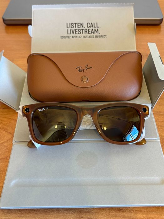 Смарт-окуляри Ray-Ban Meta Wayfarer RW4008 коричневі L