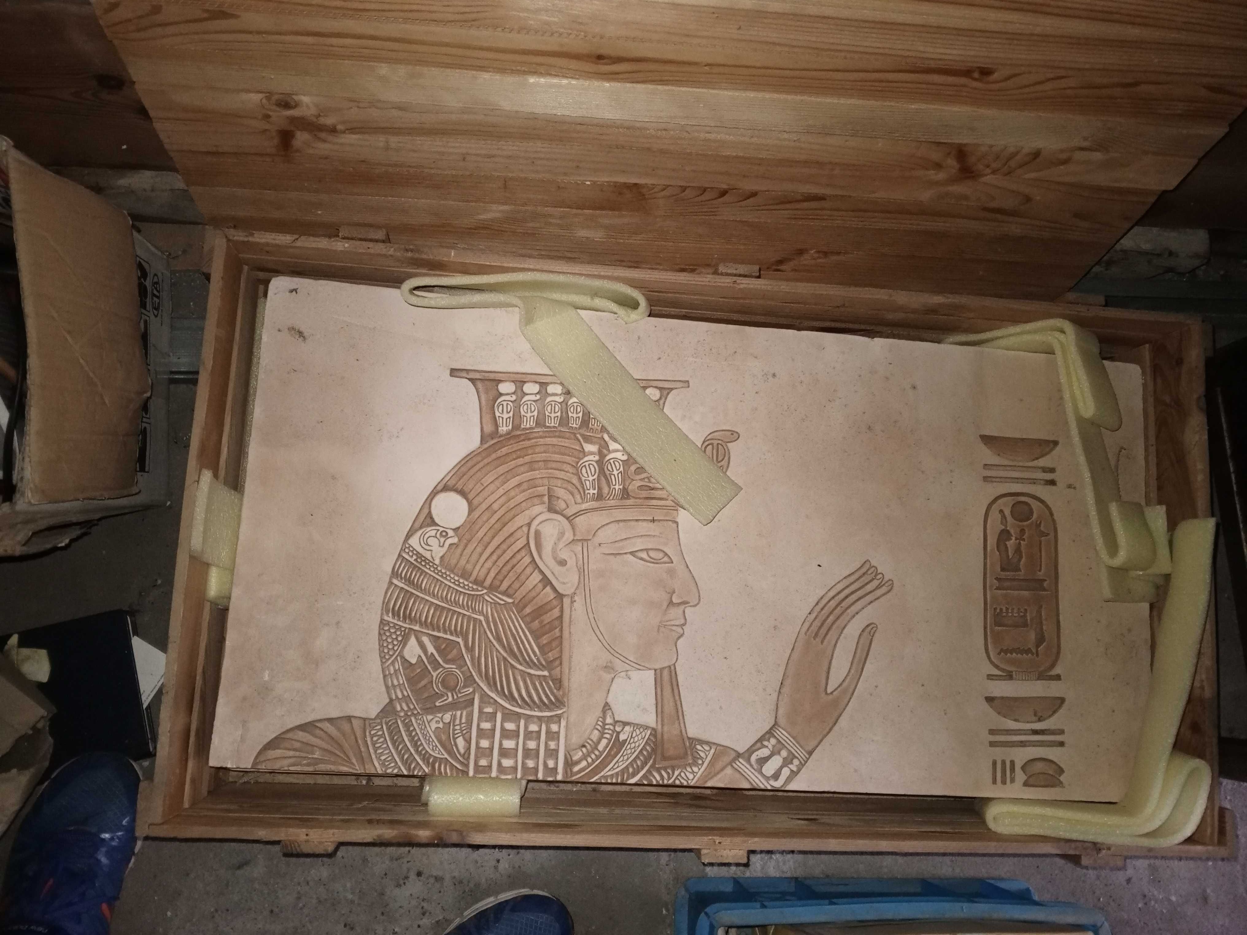 Ramzes III, płaskorzeźba płyta ścienna 180x80 cm, STEGU