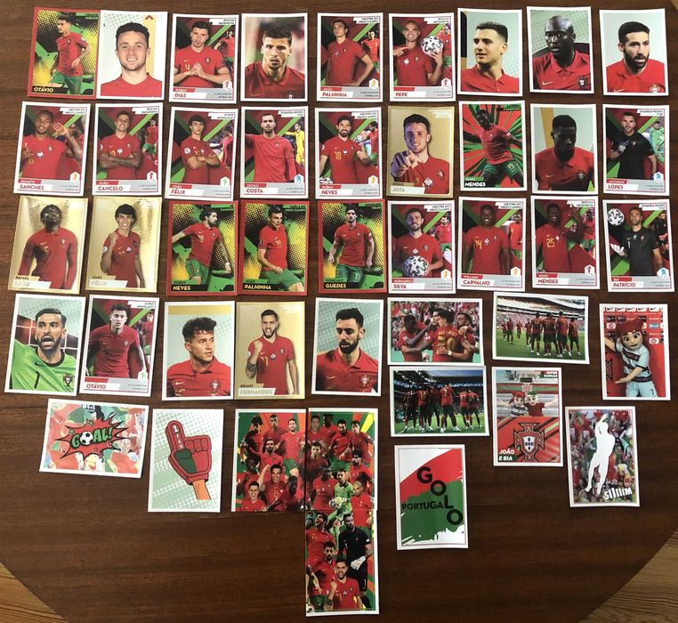 44 cromos Fome de Vencer - Seleção Nacional - Mundial 2022
