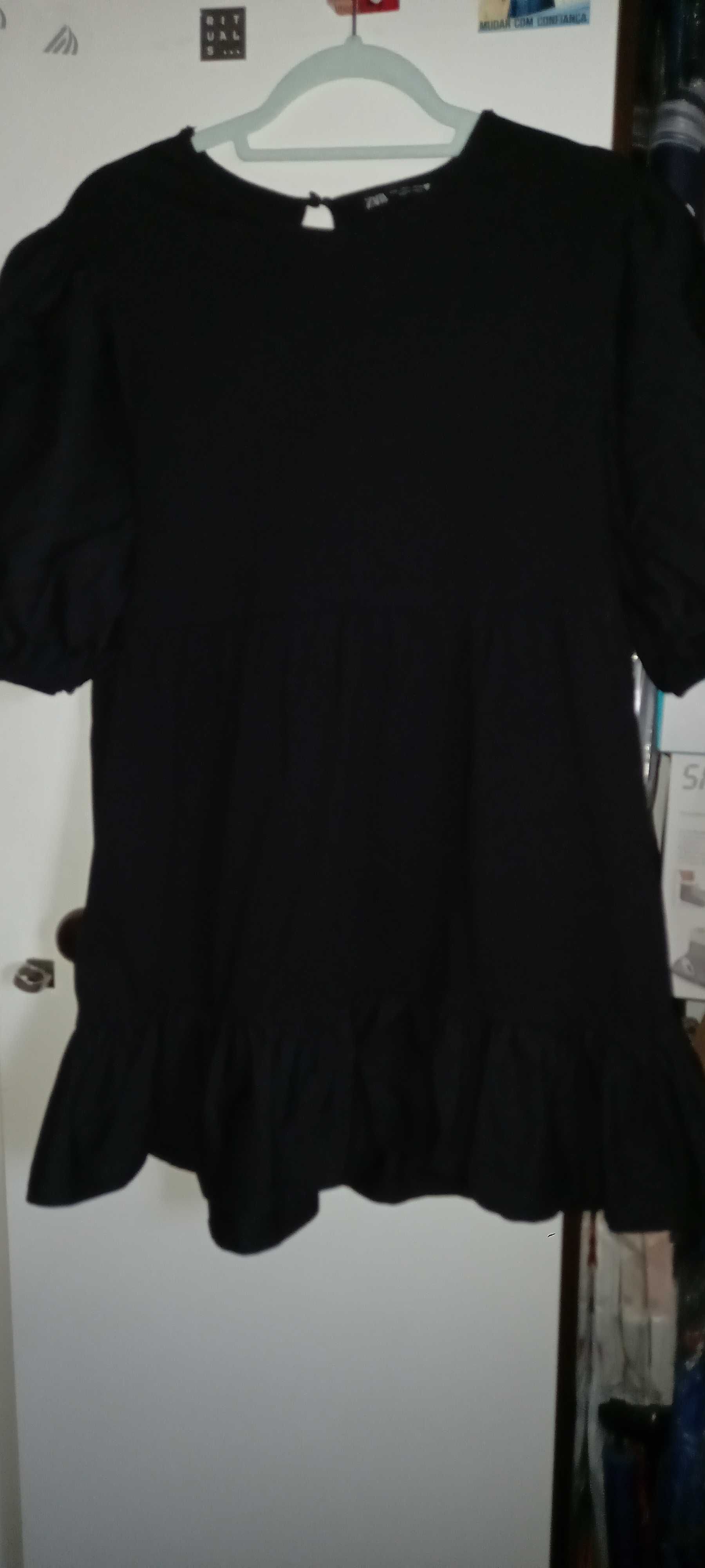 Vestido preto curto - L/M - Zara