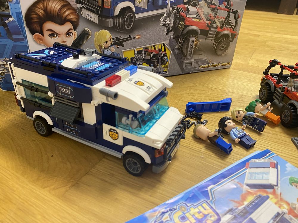 Набір Лего Lego конструктор  Qman 1935 поліція  608 деталей
