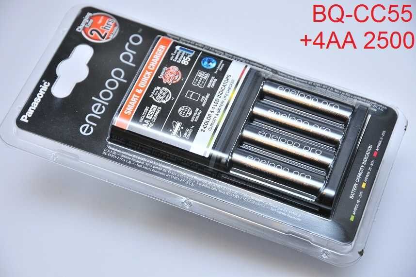 AA AAA Зарядное устройство Panasonic Eneloop BQ- CC51/CC55/CC61/CC63