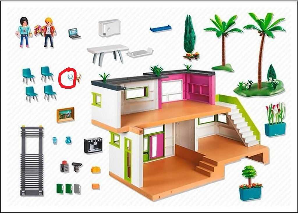 Playmobil Nowoczesna luksusowa willa 5574 duży dom meble akcesoria