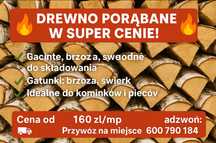 Drewno opalowe brzoza/swierk