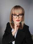 Peruka ciemny blond ombre bob na co dzień WŁOSY jak naturalne